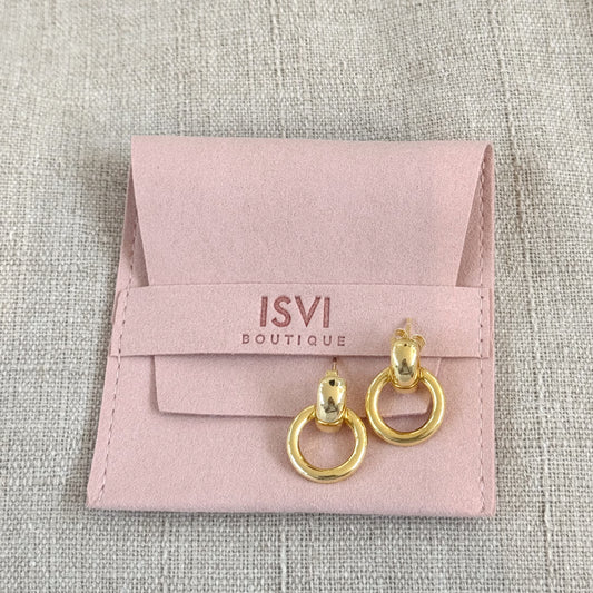 Modern Duo Hoop Earrings – Sterling Silver & 18K Gold Plated