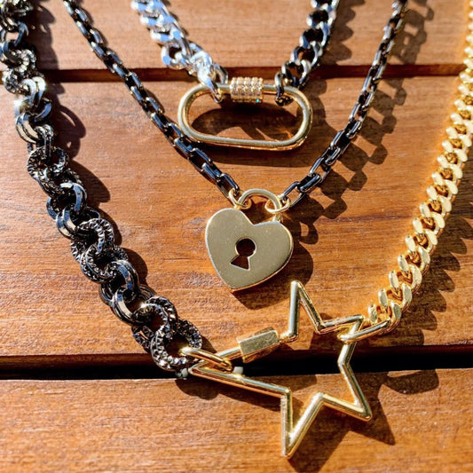 Amber Star Chain Necklace
