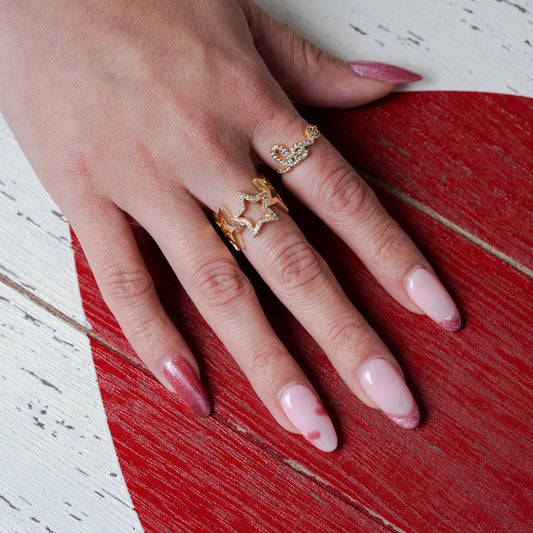 Cursive Love Ring