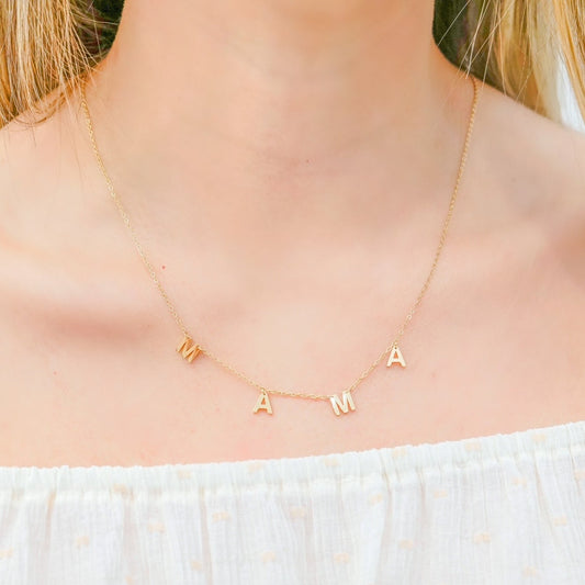 M A M A Stainless Steel Necklace