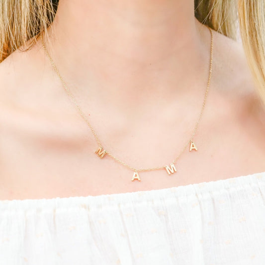 M A M A Stainless Steel Necklace