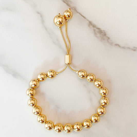 Gold-Filled Bead Bracelet