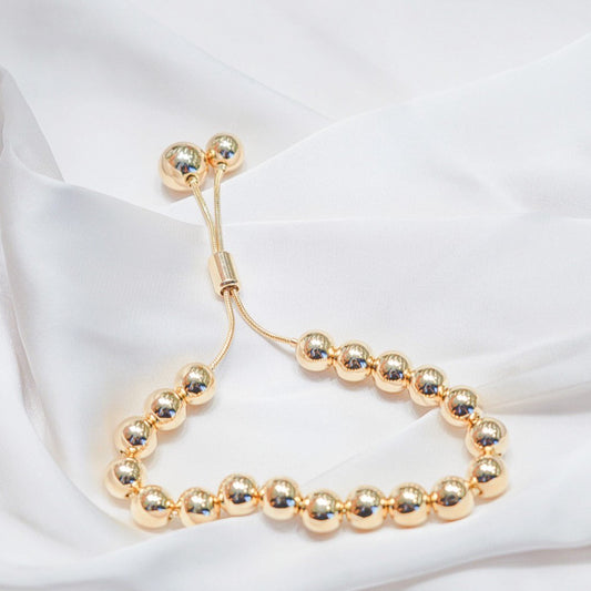 Gold-Filled Bead Bracelet