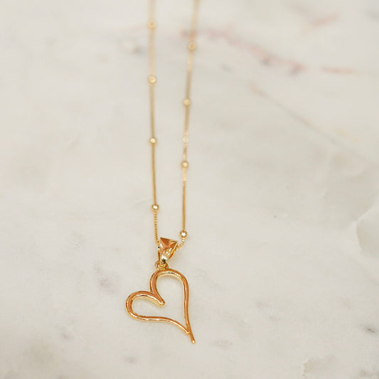 Heart Shape Gold Filled Necklace