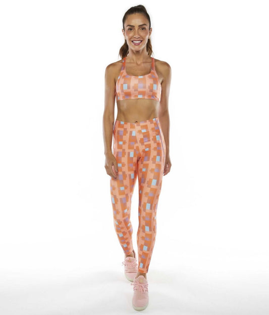 Orange Print Legging