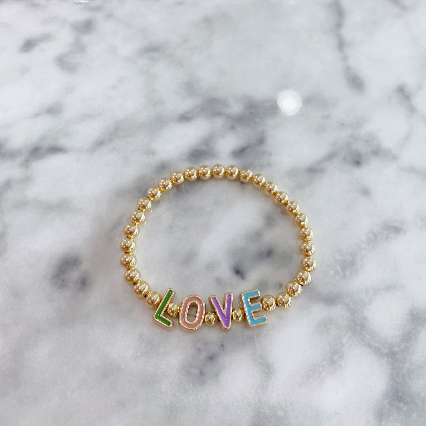 Cutout "You Name It" Custom Beaded Bracelet