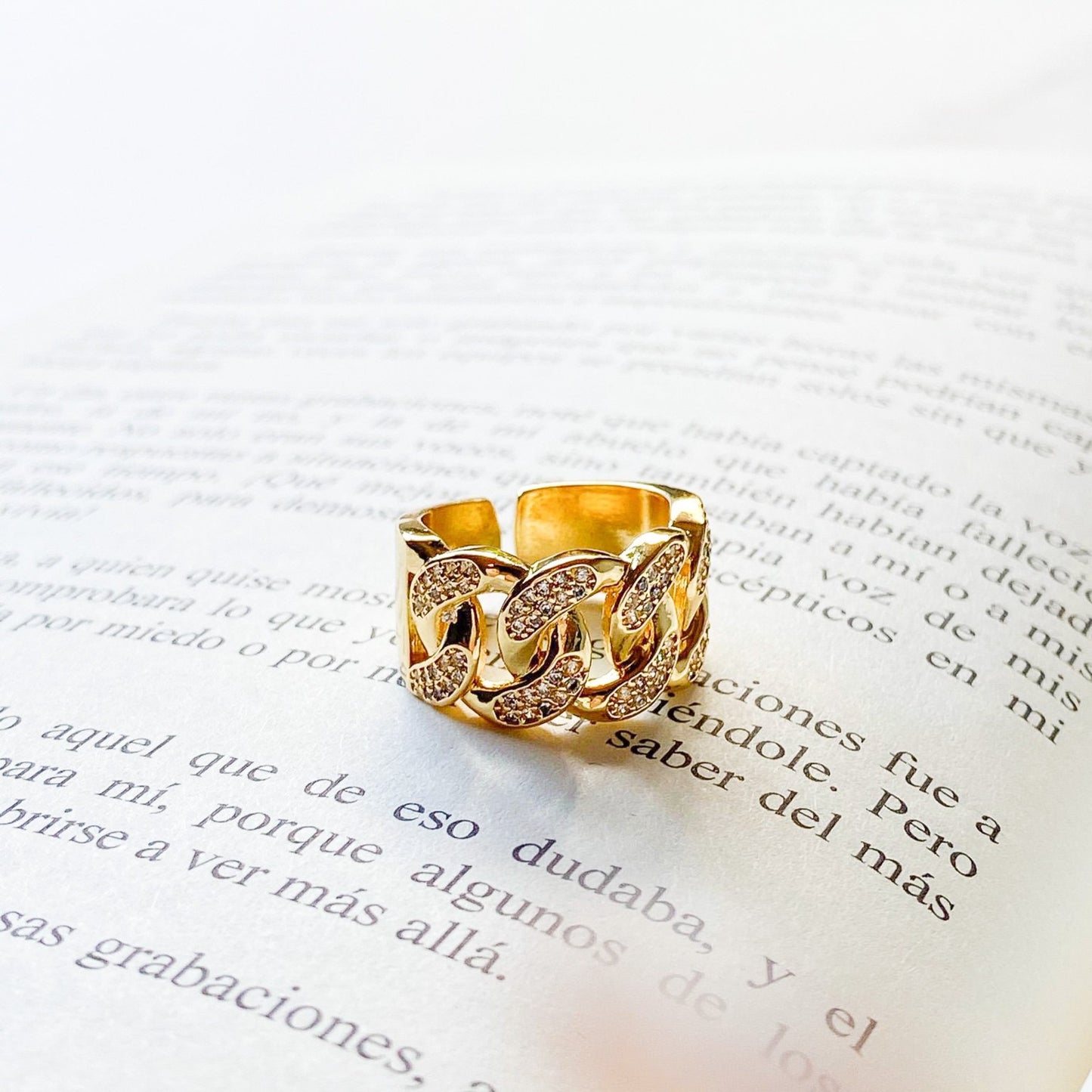 Lucy gold-filled ring, adjustable, water-resistant. Sold by ISVI Boutique Miami. Made in Brazil