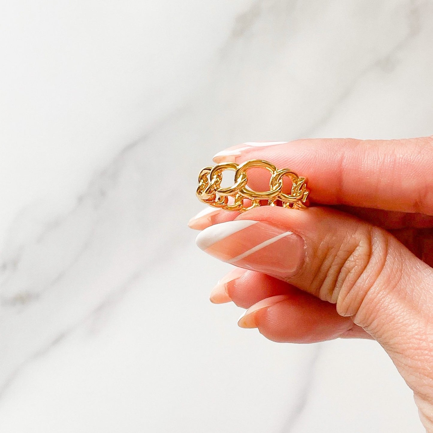 Mara gold filled ring by ISVI Boutique Miami. Water-resistant ring