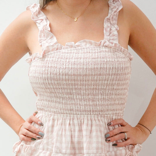 Olivia Pink Gingham Dress