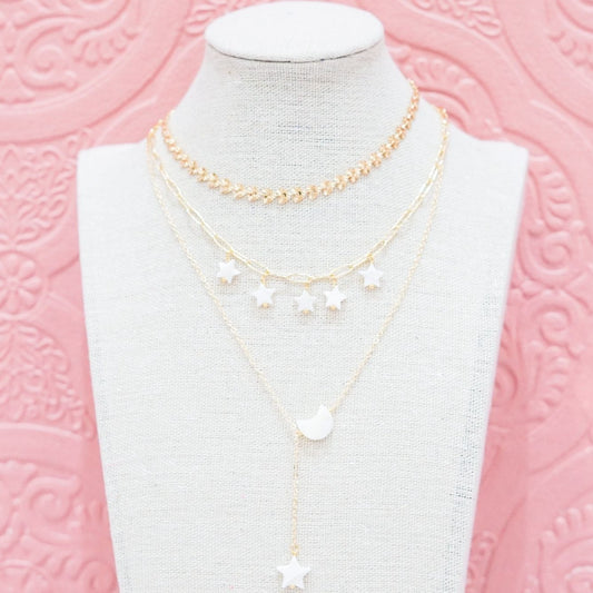 Moon-Star Nacre Necklace