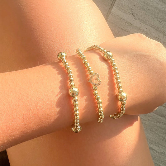 Stainless Steel Beaded Bracelet