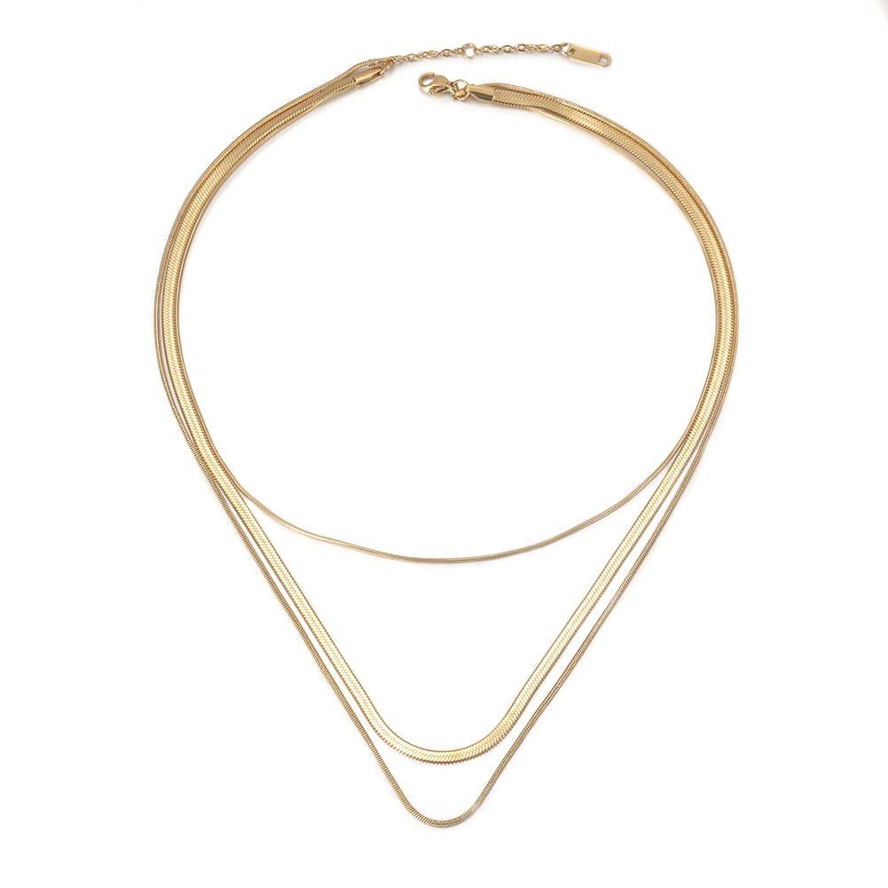 Triple Herringbone Necklace