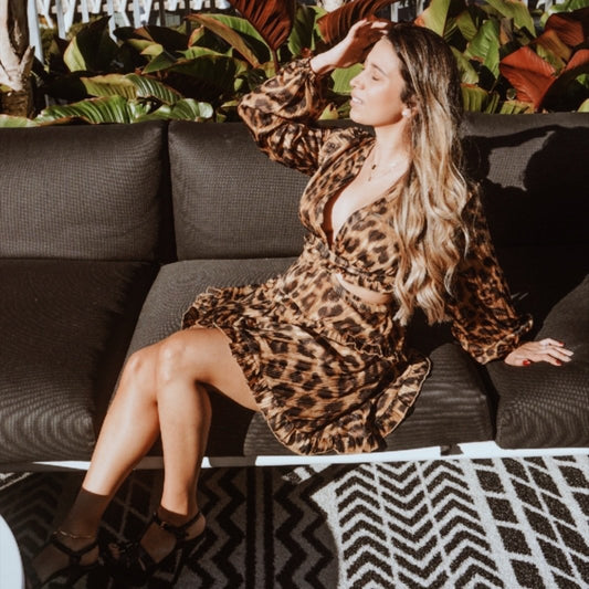 Ava Leopard Dress