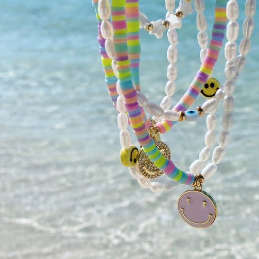 Puka pearl necklace, isvi boutique, new arrival