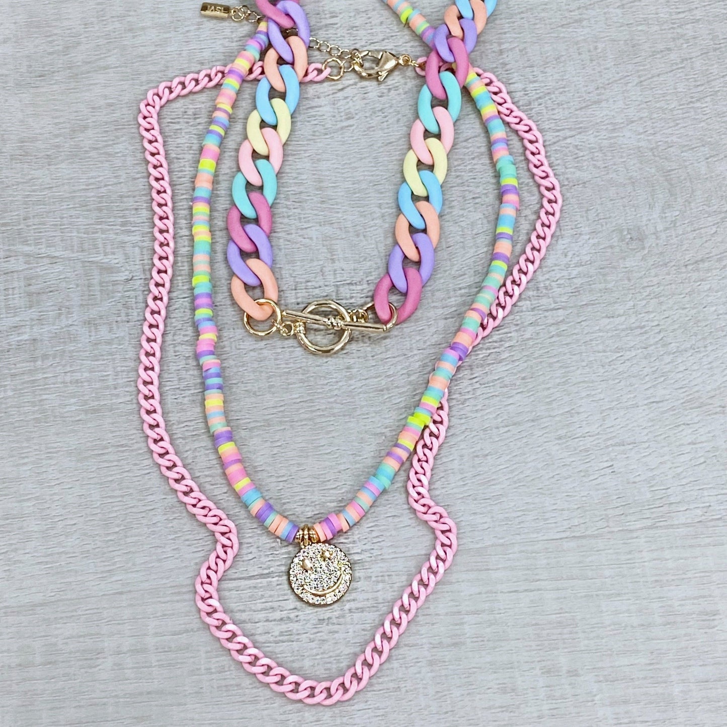 Puka Pastel Colors Necklace