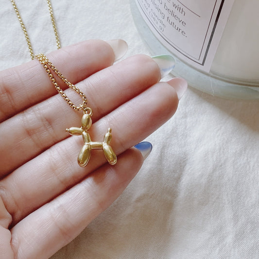 Balloon Dog Stainless Steel Necklace