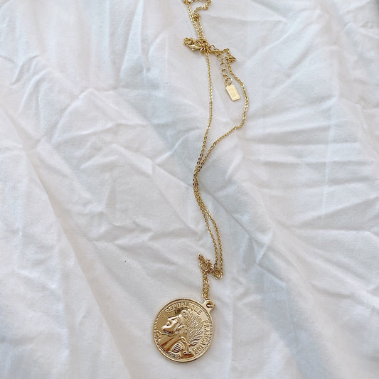 Jeanne Republique Francaise Coin Necklace