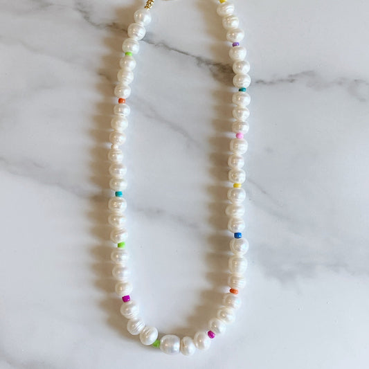 Pearls Multicolor Beads Necklace