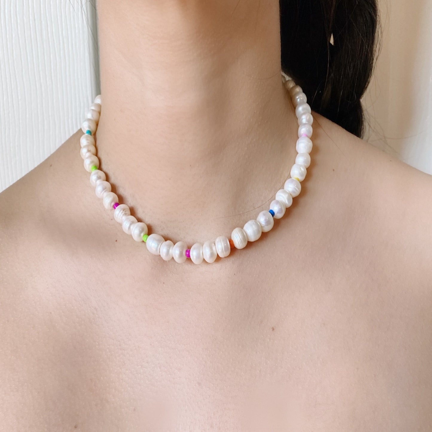 Pearls Multicolor Beads Necklace