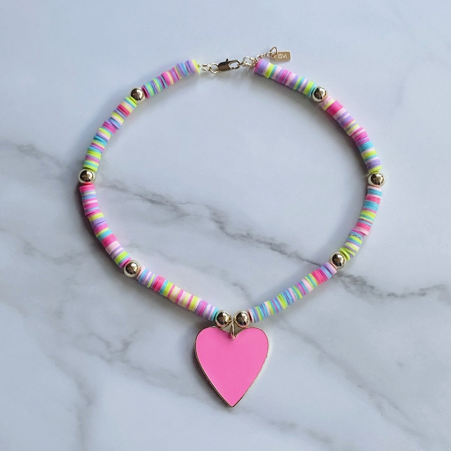 Multicolor Puka Heart