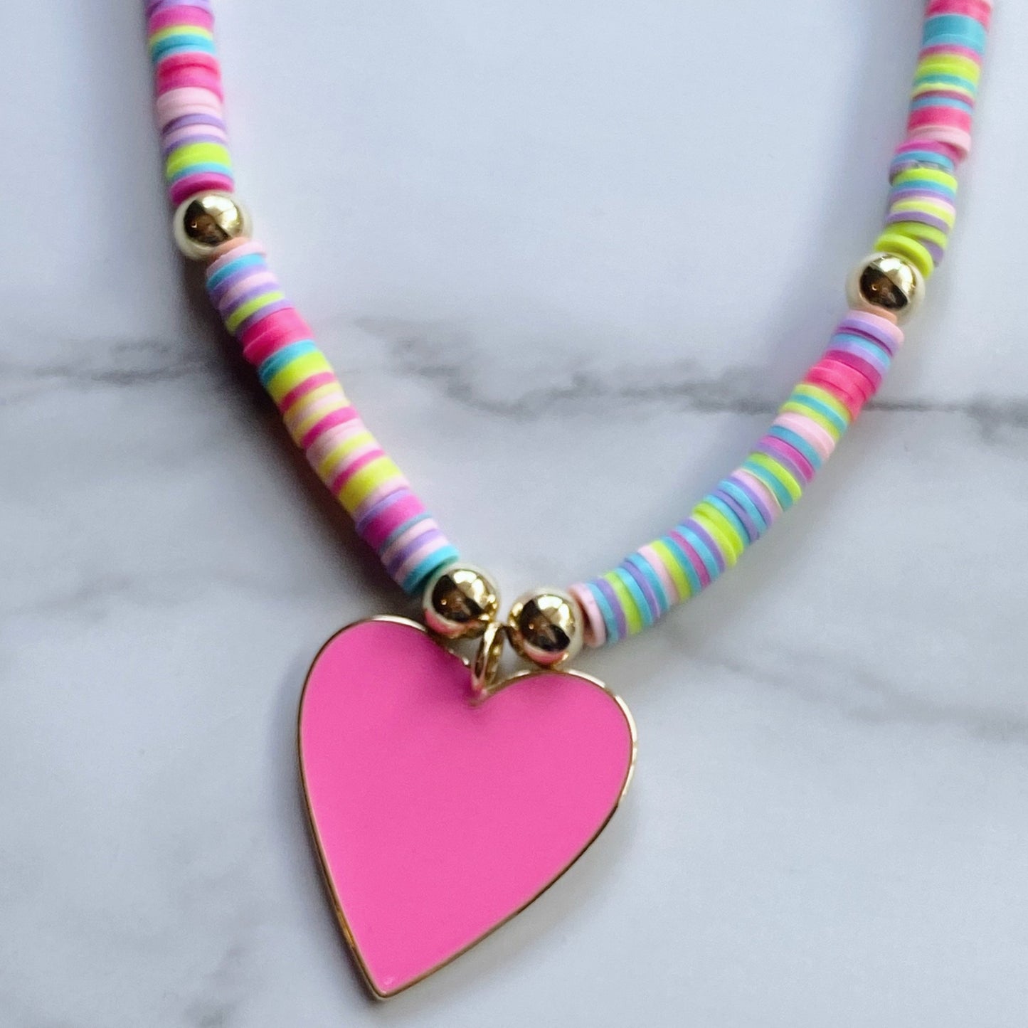 Multicolor Puka Heart