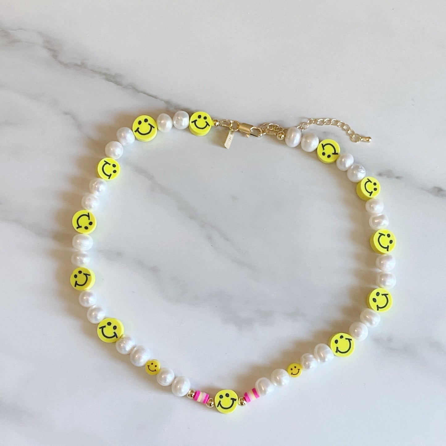 Smiley Pearls Necklace